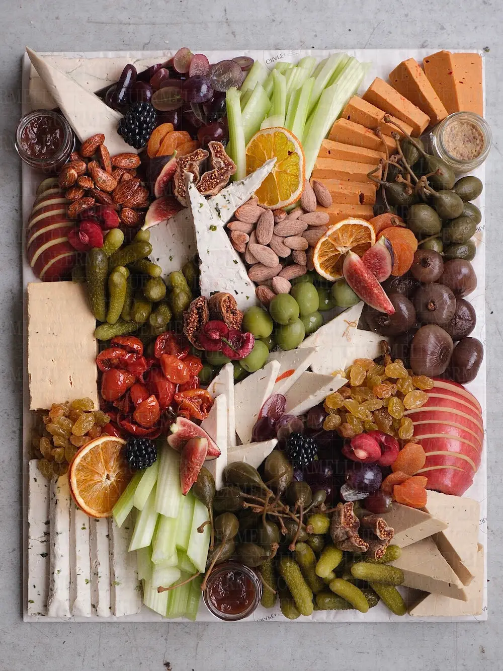 Vegan cheese platter